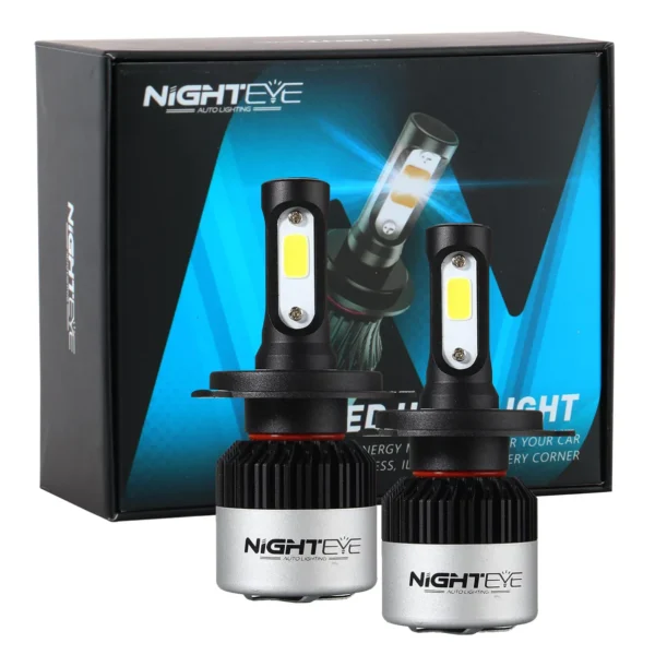 ORIGINAL NIGHTEYE  LED Headlight Bulb for Car and Bike White, 72W, 2 Bulbs - 9000 Lumens ULTRA BRIGHT